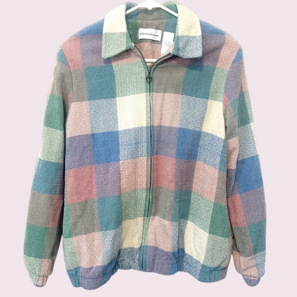 Alfred Dunner pastel patchwork jacket